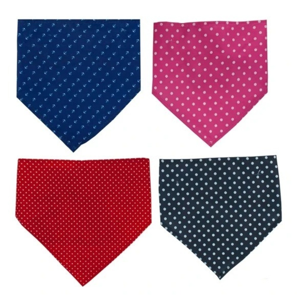 Polka Dot Dog Bandana with Snap Closure - Picture 3 of 3